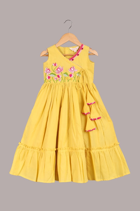 Yellow pure cotton tunic