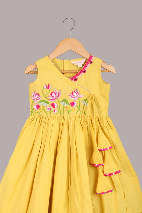 Yellow pure cotton tunic