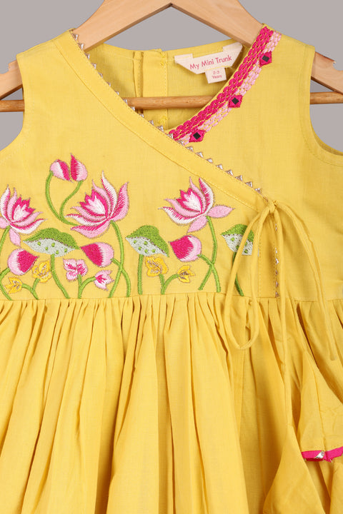Yellow pure cotton tunic