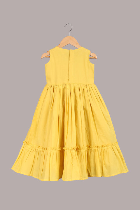 Yellow pure cotton tunic