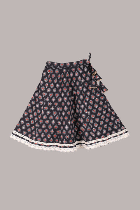 Black Pure cotton Lehenga and Blouse set