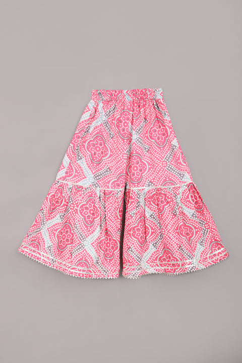 Pink Pure cotton Sharara set