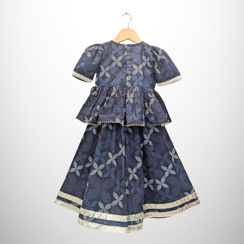 Blue sharara set