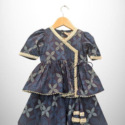 Blue sharara set