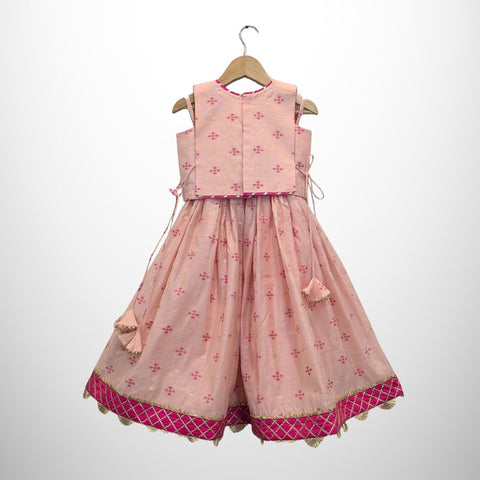 Peach lehenga blouse