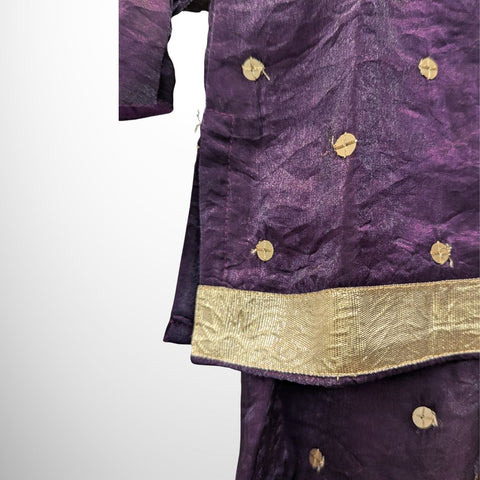 Purple sharara set
