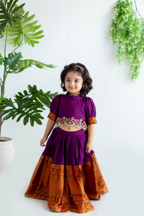 Purple Lehenga set
