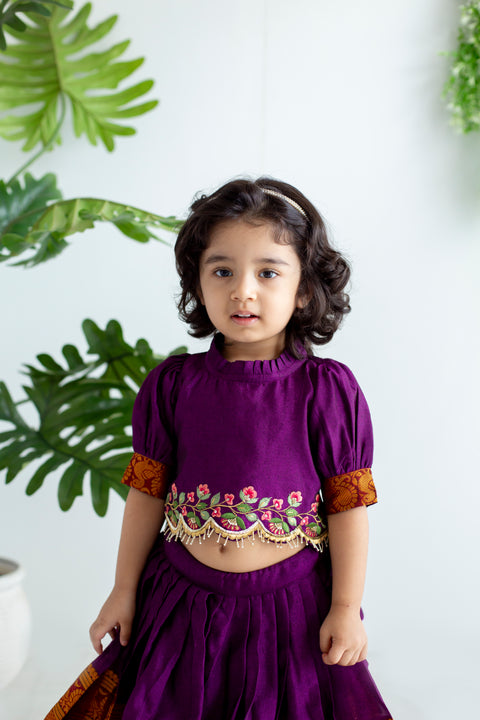 Purple Lehenga set
