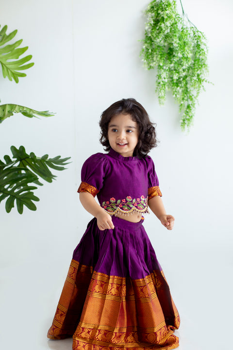 Purple Lehenga set
