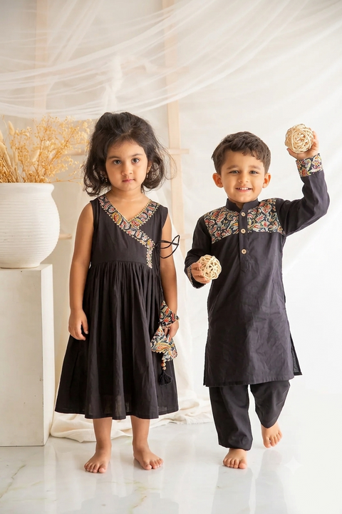 Black kurta pajama & Black Anarkali