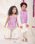 Lurex Kurta pajama with Jacket & Sharara set - Lilac - My Store