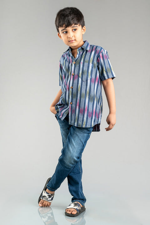 Boys Ikkat Shirt - My Store