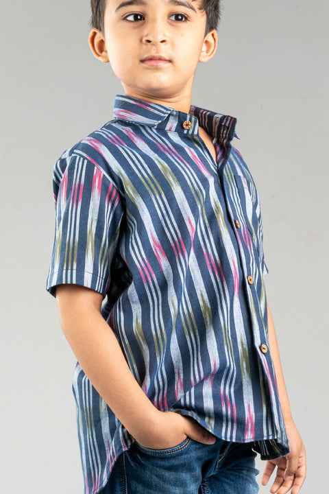 Boys Ikkat Shirt - My Store