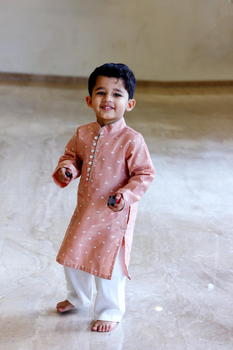 Peach Kurta Pajama