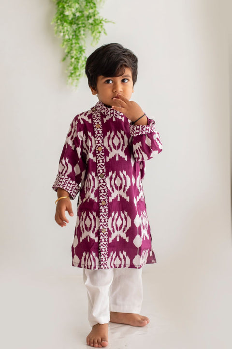 Purple kurta pajama