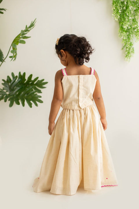 Offwhite lehenga blouse