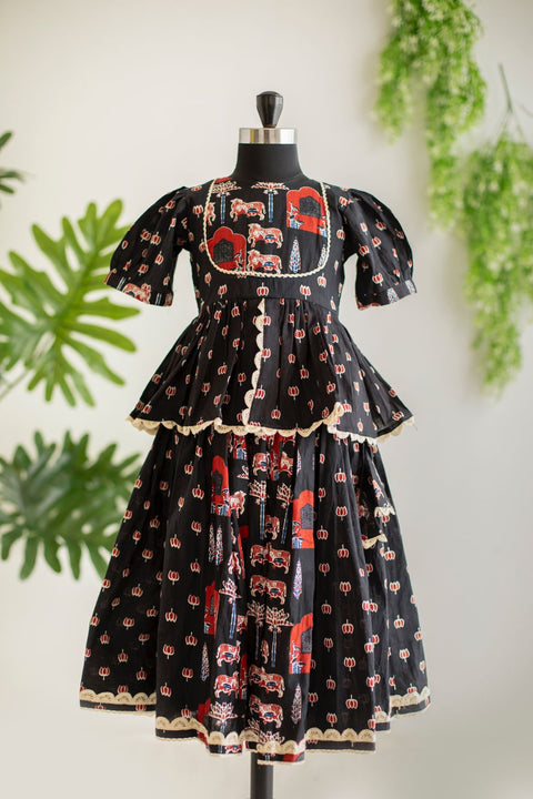 Black lehenga set
