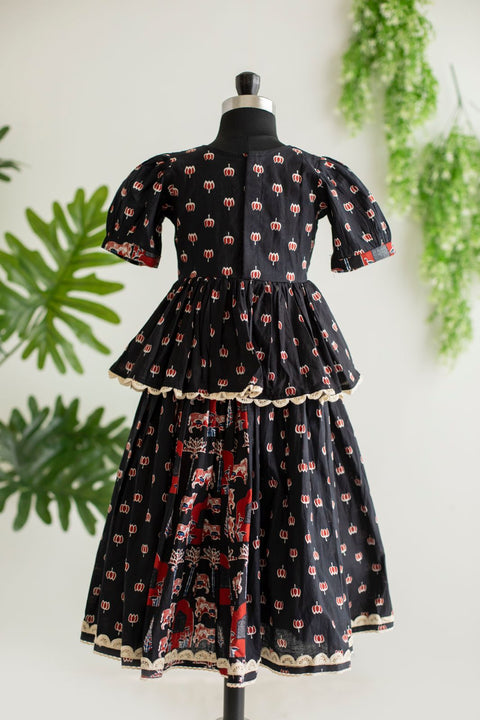 Black lehenga set