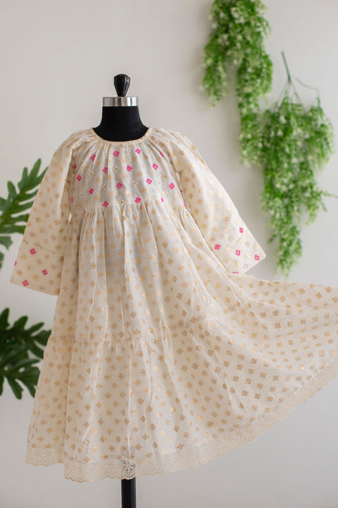 White Chanderi tunic