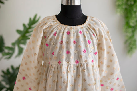 White Chanderi tunic
