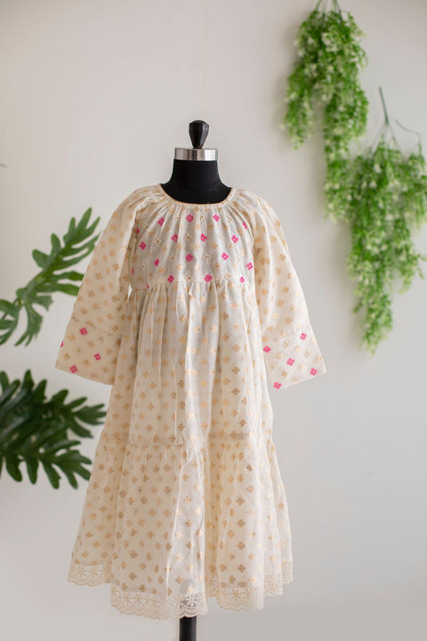 White Chanderi tunic