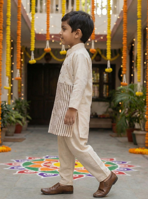 Off-White Kurta Pajama