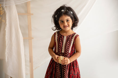 Brown Anarkali Dress