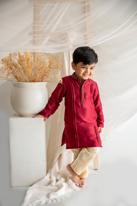 Maroon Kurta Pajama