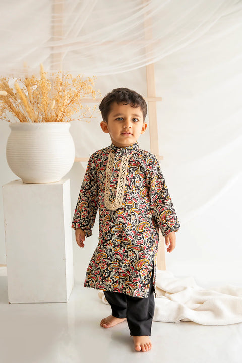 Kalamkari cotton kurta pajama &  Kalamkari Lehenga Set