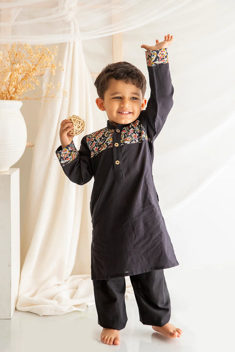 Black kurta pajama & Black Anarkali