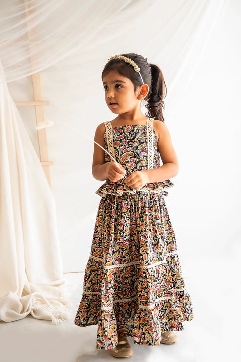 Kalamkari cotton kurta pajama &  Kalamkari Lehenga Set