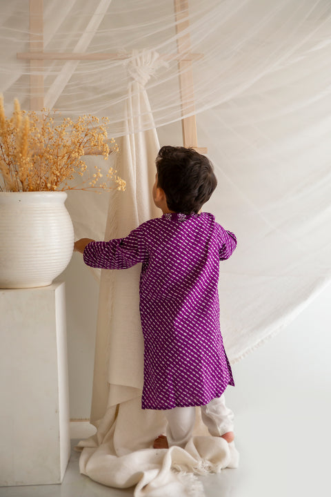 Purple kurta pajama