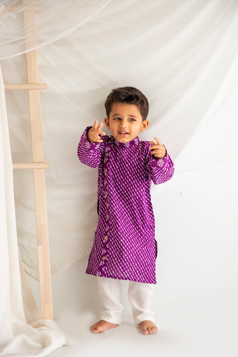 Purple kurta pajama