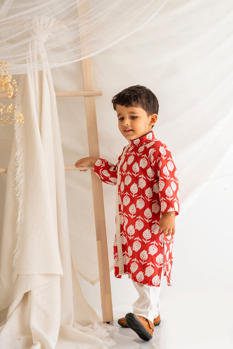 Rust Kurta Pajama